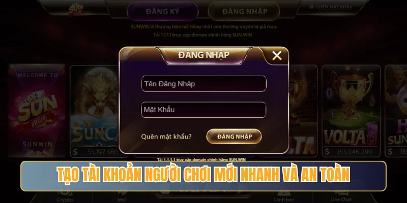 SUNWIN - Điểm Đến Giải Trí Đổi Thưởng Uy Tín Hàng Đầu 19 Sunwin Tạo tài khoản người chơi mới nhanh và an toàn